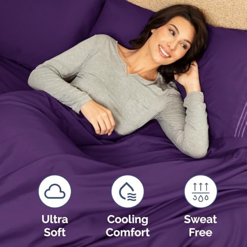 Short Queen Size 4 Piece Bed Sheet Set - Image 4