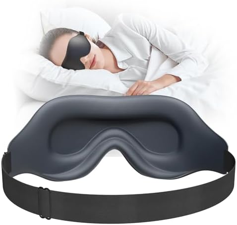 Sleep Mask, EVA BELLE Eye Mask for Men Women, Zero Pressure 3D Sleeping Mask by Evabelle