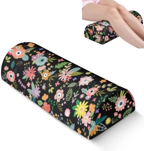 Knee Pillow for Back Sleeping – Half Moon Bolster Pillow for Under Knee While by Unknown