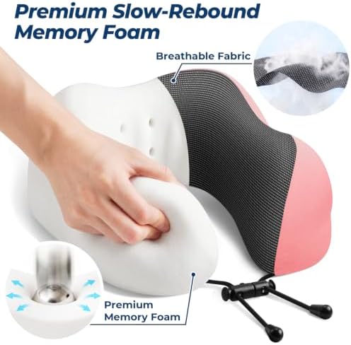 ExploreBliss Travel Pillow, Memory Foam Neck Pillow Airplane - Image 3