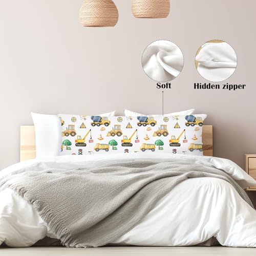 Construction 20x54 Body Pillow Cover, Construction Room Decor - Image 5