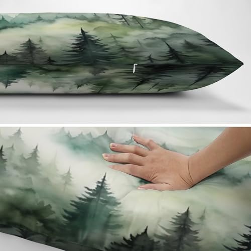 Forest Green Body Pillow Cover Pillowcase - Image 5