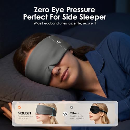MORLIDEN Sleep Mask for Women Men, Light Blocking Eye Mask - Image 3