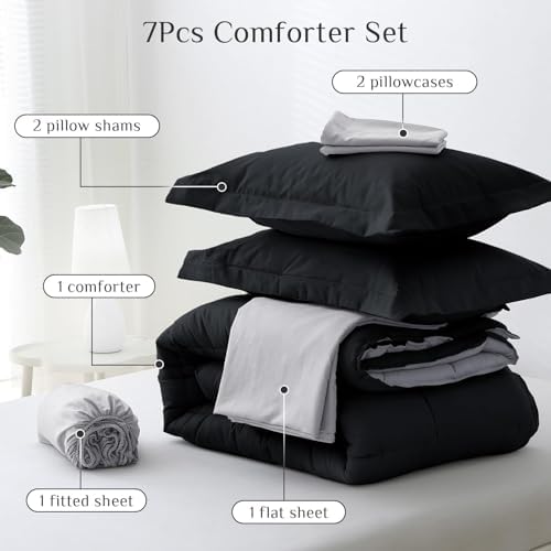 JOLLYVOGUE California King Comforter Set, Ultra-Soft Cal King Bed Comforter Set - Image 5