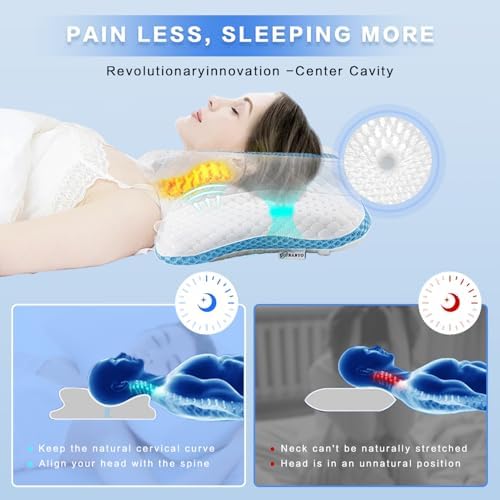 Pain Relief Cervical Pillow for Neck Support, Adjustable Ergonomic Pillow - Image 4
