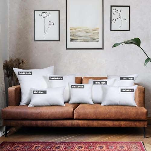 Utopia Bedding Throw Pillows, Decorative 14x20 Pillow Inserts - Image 2