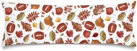 Fall Long Pillow Cases Vintage Football by Unknown