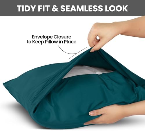 Pillow Covers Queen Size Set of 4, Soft and Comfy Pillow Cases - Image 3