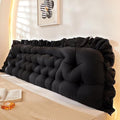 College Dorm Bed Bolster Pillow Long Reading Rectangular Headboard Pillow by LQdpdd