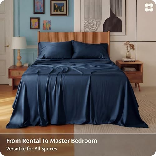 Bedsure PureWoven 100% Rayon Derived from Bamboo, King Size Sheets Set - Image 5
