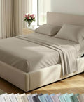 California Design Den 600 Thread Count Split King Sheets, Cool Taupe by CaliforniaDesignDen