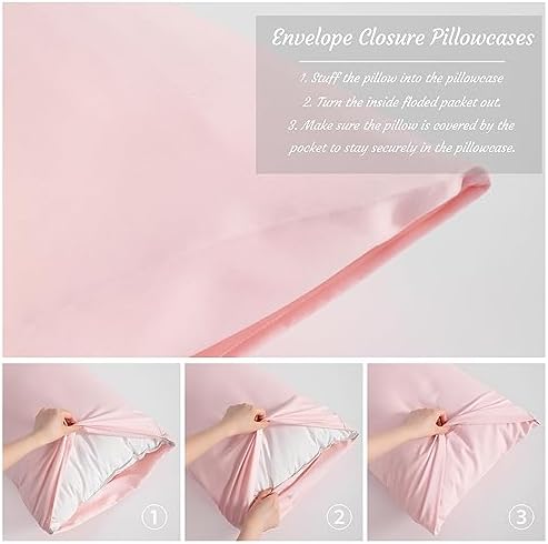 NTBAY Toddler Microfiber Pillowcases, Blush Pink - Image 4