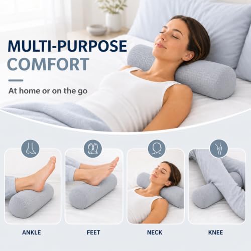 Neck Roll Pillow, Cervical Neck Pillow Bolster Pillow - Image 6
