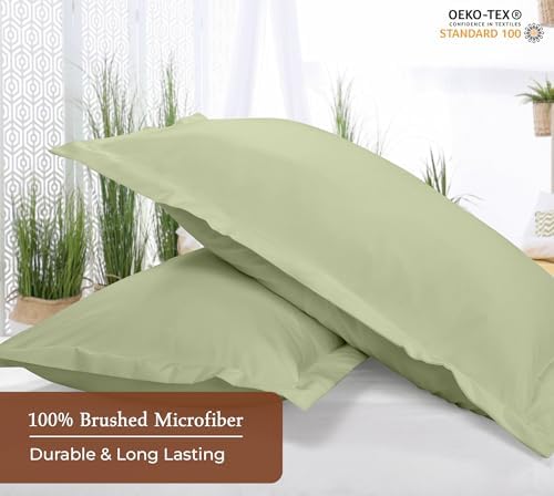 Royale Linens Microfiber Standard Size Pillow Shams Set of 2 - Image 4