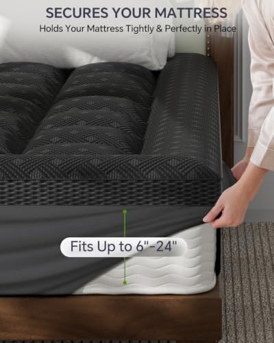 3 Inch Full Mattress Topper Viscose Thick Pillow Top Mattress Pad - Image 6
