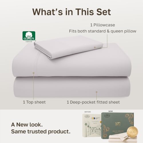 California Design Den 600 Thread Count Twin Bedsheets Set - Image 3