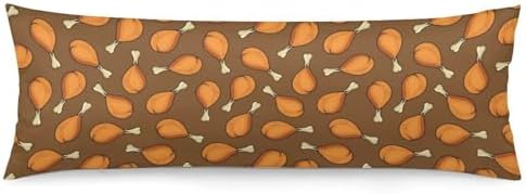 Chicken Legs Body Pillow Pillowcase Fried Chicken Legs Long Body Pillow Cover by Unknown