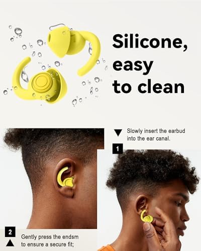 Ear Plugs for Sleeping, Noise Reduction Soft Silicone Earplugs - Image 6