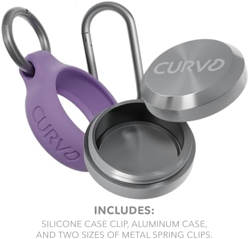 CURVD Premium Carrying Case Durable Travel Keychain Container, Medicine Pill - Image 2