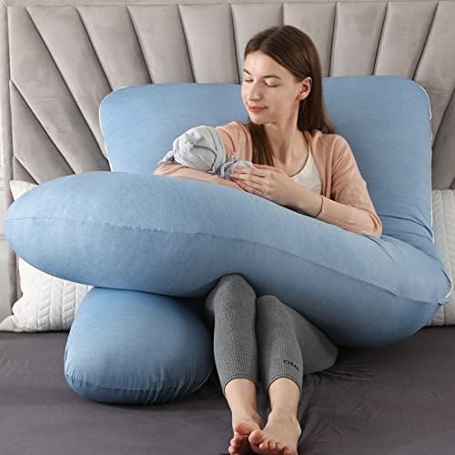 Elover U Shaped Pregnancy Pillow, Full Body Maternity Support - Image 4