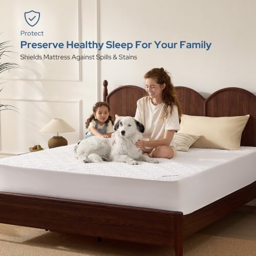 BEDLORE Waterproof Mattress Protector, Queen Size Mattress Pad Noiseless - Image 2