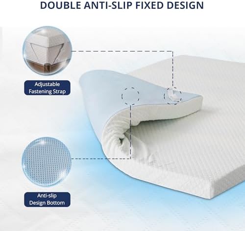EGOHOME 2 Inch Twin XL Memory Foam Mattress Topper - Image 5