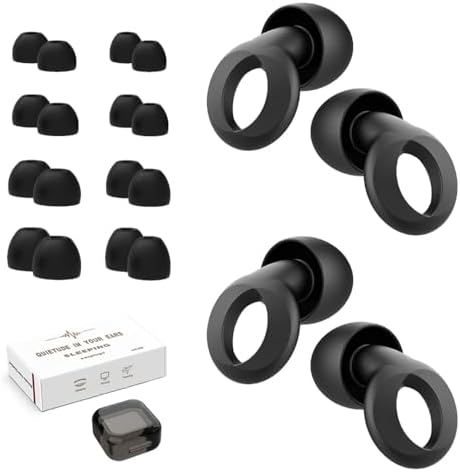 Ear Plugs for Sleeping, 2 Pairs Ear Plugs for Sleeping Noise Cancelling by VOXSANEY