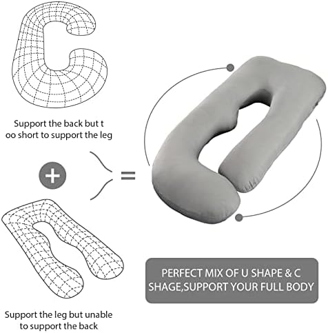 BATTOP Pregnancy Pillows for Sleeping- U Shaped Full Body Maternity Pillow - Image 5