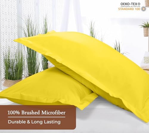 Royale Linens Microfiber Standard Size Pillow Shams Set of 2 - Image 4