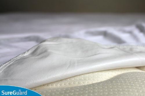 SureGuard Smooth Waterproof Mattress Protector, Mini Crib Mattress Cover - Image 3
