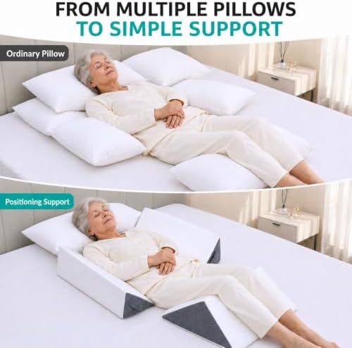 3-Piece Positioning Wedge Pillow Set, Bed Wedges & Body Positioner - Image 5