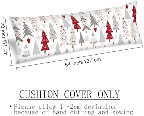 Christmas Body Cover 20x54 Case, Tree Cushion Long Pillowcase - Image 3