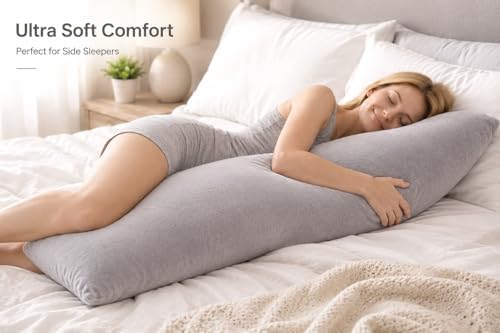 evolive Plush Body Pillow Cover 21"x54", Hidden Zipper - Image 3