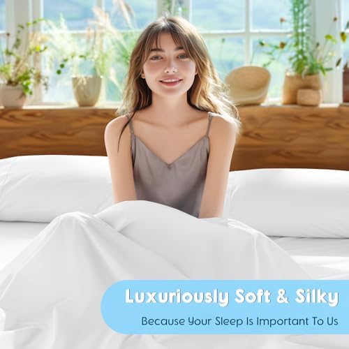 SONORO KATE 1000 Series 100% Egyptian Cotton King Sheets, Extra Deep Pocket - Image 5