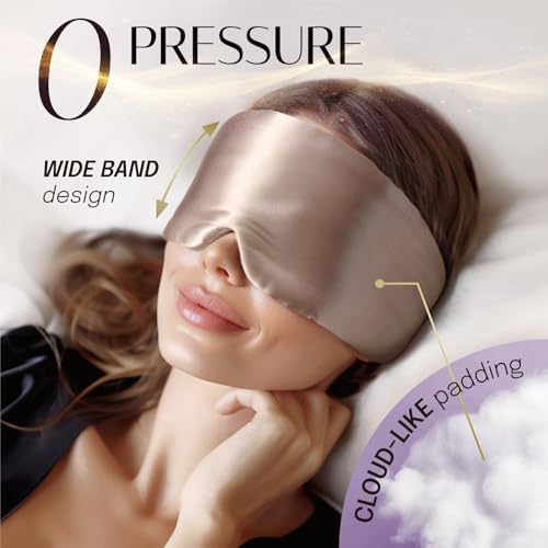 OLESILK 100% Mulberry Silk Sleep Mask, Large Size, Pressureless - Image 5