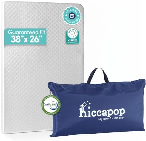 Hiccapop Playard Mattress Pad, Pack and Play Mattress by hiccapop