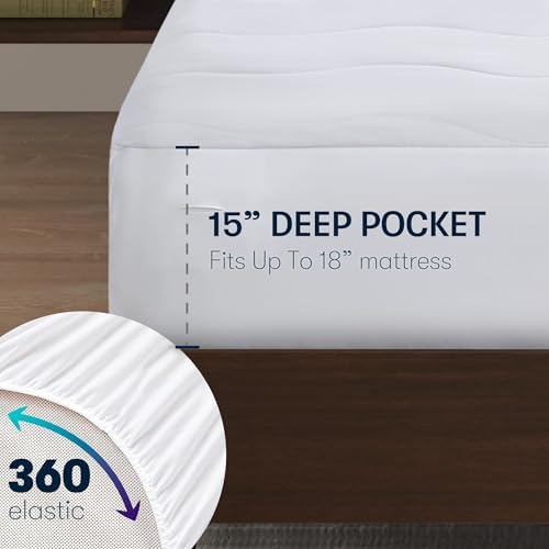 Serta Heated Mattress Pad Deep Pocket & Machine Washable Full - Image 2
