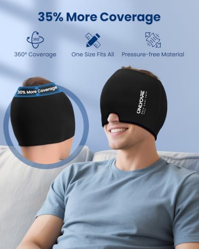 ONLYCARE 2 Pack Migraine Relief Cap, Headache Relief Cap - Image 4