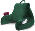 Nestl Reading Pillow for Bed, Back Pillow for Sitting Up in Bed, Dark Green by Nestl