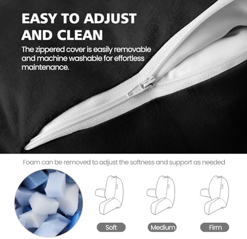 Reading Pillow for Bed Sitting Up, Adults and Teens Backrest - Image 6