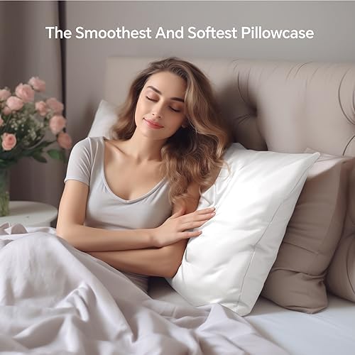 INFIIXSO Silk Pillow Cases King Size Set of 2, Hidden Zipper - Image 3