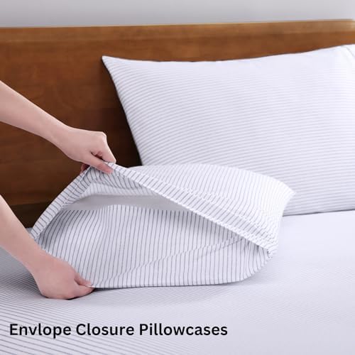 LANE LINEN Full Size Bed Sheets 100% Organic Cotton Soft - Image 5