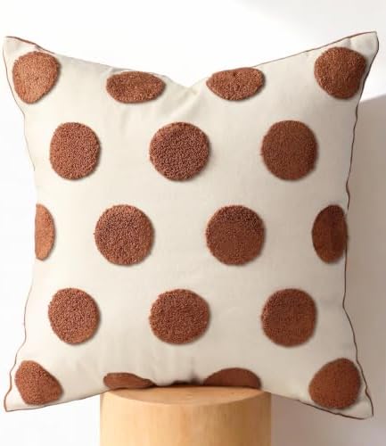 Fall Embroidered Throw Pillow Cover 20x20 Inch by Kokaaee