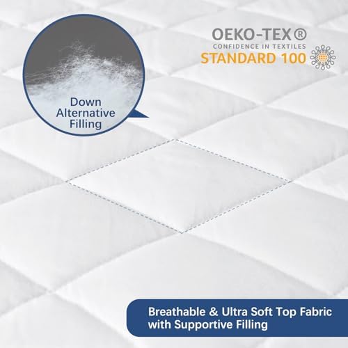 RV King Mattress PadWaterproof, 72x80 RV King Fitted Matress Protector - Image 3
