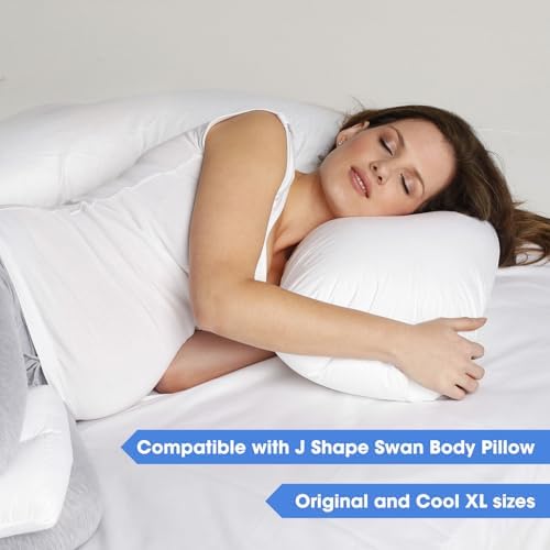 Salcod Pillowcase Compatible for Contour Swan Body Pillow - Image 3