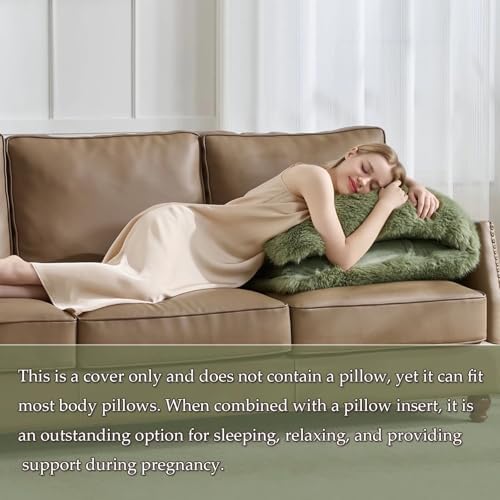 20x54 inch Luxury Fluffy Body Pillow Cover, Shaggy Furry Body Pillowcase - Image 5