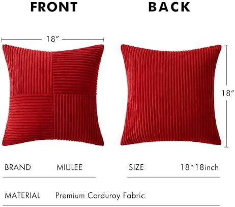 MIULEE Christmas Red Decorative Throw Pillow Covers - Image 6