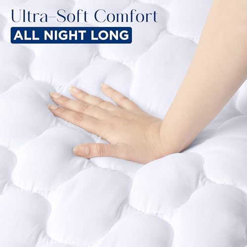Waterproof Full Mattress Protector, Mattress Pad fits Upto 16" Deep Pocket - Image 6