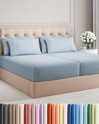 Split King 7 Piece Bed Sheet Set by CGKUnlimited