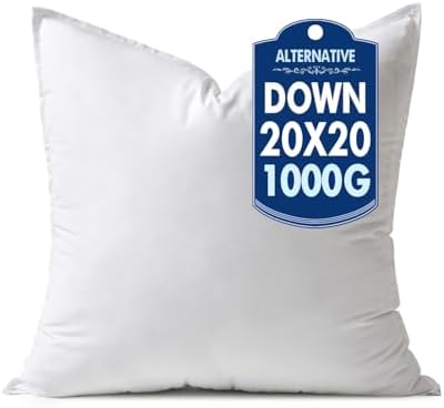 MIULEE 20x20 Inch Synthetic Down Alternative Pillow Insert by MIULEE